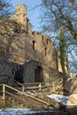 Ruins castle Auerbach (Auerbacher castle) Royalty Free Stock Photo