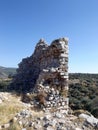 Ruins of the castle Bechin Milas Turkey