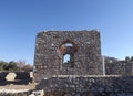 Ruins of the castle Bechin Milas Turkey