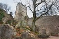 Ruins of Castle Bolczow courtyard Royalty Free Stock Photo