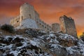 Ruins of the Castle Calascio Royalty Free Stock Photo