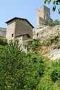 Ruins of castle Carpineti on Emilia Romagna Royalty Free Stock Photo