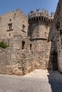 Ruins of the castle and city walls of Rhodes.