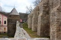 Ruins of the castle in Elsterberg, a town in the Vogtlandkreis district in Saxony, eastern Germany Royalty Free Stock Photo