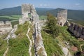 Ruins of the castle Gymes in Slovakia