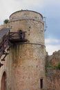 The ruins of the castle on the hill Chojnik near Jelenia GÃÂ³ra. Royalty Free Stock Photo