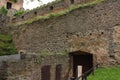 The ruins of the castle on the hill Chojnik near Jelenia GÃÂ³ra. Royalty Free Stock Photo