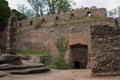 The ruins of the castle on the hill Chojnik near Jelenia GÃÂ³ra. Royalty Free Stock Photo