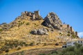 Ruins of a castle at Moclin, Granada, Andalusia, Spain Royalty Free Stock Photo