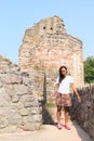 Ruins of castle Pecka Royalty Free Stock Photo