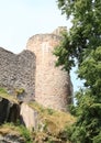 Ruins of castle Pecka Royalty Free Stock Photo