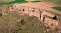 Ruins of Castle of Riba de Santiuste from above