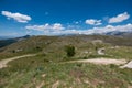 Ruins of the castle of Rocca Calascio in Abruzzo, Italy