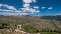 Ruins of the castle of Rocca Calascio in Abruzzo, Italy