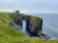 Ruins of Castle Sinclair Girnigoe, Scotland Royalty Free Stock Photo