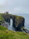 Ruins of Castle Sinclair Girnigoe, Scotland Royalty Free Stock Photo