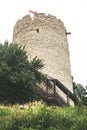 Ruins of a castle tower in Kazimierz Dolny, Poland Royalty Free Stock Photo