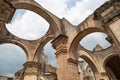 The ruins of Cathedral de Santiago in Antigua Guatemala Royalty Free Stock Photo