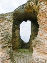 Ruins of Catullus Caves, roman villa in Sirmione, Garda Lake Royalty Free Stock Photo