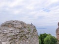 Ruins of Catullus Caves, roman villa in Sirmione, Garda Lake Royalty Free Stock Photo