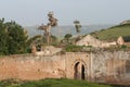 Ruins of Cellah in Rabat with Royalty Free Stock Photo