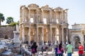 The ruins of Celsus Library in Ephesus Royalty Free Stock Photo