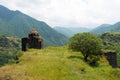 Ruins of Chapel at Kayan Fortress. a famous Historic site in Alaverdi, Lori, Armenia