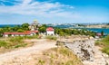 Ruins of Chersonesus, an ancient greek colony. Sevastopol, Crimea Royalty Free Stock Photo
