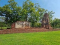 Ruins, Chrches, old pagodas lawns and trees