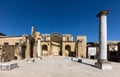 Ruins of a church destroyed by an earthquake Royalty Free Stock Photo