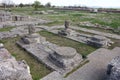 Ruins of a church in the fortress of the First Bulgarian capital - Pliska