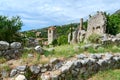 Ruins of church of St. Catherine and Clock tower, Bar, Montenegro Royalty Free Stock Photo