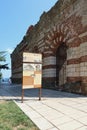 Ruins of The Church of St John Aliturgetos in the old town of Nesebar. Bulgaria Royalty Free Stock Photo