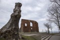 Ruins of the church in Trzesacz, Baltic Coast Royalty Free Stock Photo