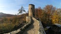 Ruins of Cimburk castle in Chriby mountains in south Moravia Royalty Free Stock Photo