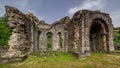 Ruins of the Cistercian abbey of Mazan founded in the 12th century