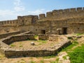 Ruins of the citadel of the Bilhorod-Dnistrovskyi fortress Royalty Free Stock Photo