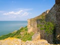 Ruins of the citadel of the Bilhorod-Dnistrovskyi fortress Royalty Free Stock Photo