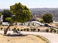 Ruins of Citadel Hill on the top of Amman city, Jordan