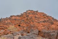 Ruins of the Citadel is a lava capped mesa village. One of the Ancient American Culture sites at Wupatki National Monument, Arizon