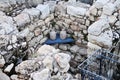 The ruins of the city of David in Jerusalem, Israel, taken at dusk