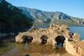 Ruins of Cleopatra bathing, Marmaris, Turkey Royalty Free Stock Photo