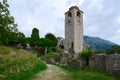 The ruins of the clock tower, Old Bar, Montenegro Royalty Free Stock Photo
