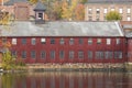 Ruins of the Collins Axe Factory in Collinsville, Connecticut. Royalty Free Stock Photo