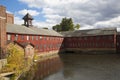 Ruins of the Collins Axe Factory in Collinsville, Connecticut. Royalty Free Stock Photo