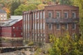 Ruins of the Collins Axe Factory in Collinsville, Connecticut. Royalty Free Stock Photo