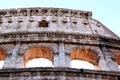 Ruins of the Colosseum of Rome in Italy