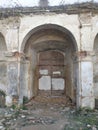 Ruins column door