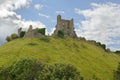 Corfe Castle, in Swanage, Dorset, Southern England. Royalty Free Stock Photo