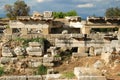 Ruins in Corinth, Greece - archaeology background Royalty Free Stock Photo